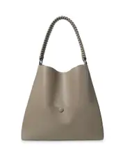 Callista Slim M Grained Leather Tote