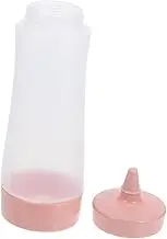 ULTECHNOVO 2pcs Condiment Squeeze Bottles with Cap for Ketchup Honey Bbq Sauce More Ergonomic Design Travel Friendly for Easy Portion Control Mess Application