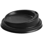 BioPak PLA Small Coffee Cup Lid 80mm Black 1000 Pack