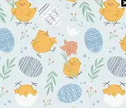 Bungies Cloth Diaper WetBag - Two Zippered Pockets for Cloth Diapers and Swimsuits, Day Care, Clothes -Reusable and Water Proof (Easter Chicks Wetbag)