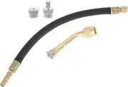 X AUTOHAUX 1 Set 135 Degree Copper Tire Valve Extension with Universal Plastic 250mm Tyre Valve Stem Extender for Car Motorcycle RV Truck Bike