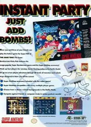 Super Bomberman SNES Original 1994 Ad Authentic Super NES Video Game Promo