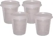 [Tupperware] 4 Piece Minis Midgets Clear Containers with Classic Sheer Seals