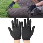 12PCS Black Manner Gloves Cotton Safety Work Gloves Tool Working Gloves