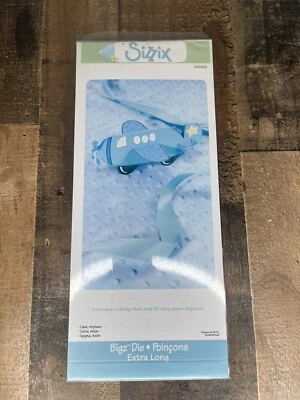 Sizzix Bigz Die Extra Long "Airplane Card" #655925 (NEW) -Retired