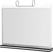 Ciieeo Menu Stand, Acrylic Sign Holder A4 Horizontal Table Card Multi-Page Flip Display T Shape Desktop Display Frames for Restaurants Wedding Office Store Promotions