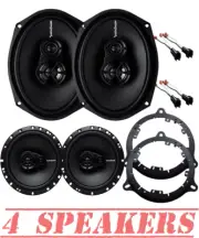 Rockford Fosgate Front & Rear Door Speaker Package for 2004-2015 Nissan Titan