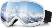 LI FITNESS Ski Goggles Snowboard Goggles for Men Women Adult 100% UV Protection Anti-Fog Snow Goggles with Frame