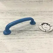 LCH Candy Color 96mm 160mm Rainbow Color Cupboard Handle Zinc Alloy Plastic Surface Treatment Cabinet Knob for Kids/Children - (Color: light blue, Size: hole pitch 96mm)