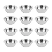 12PK Lemon & Lime High-Quality Durable Stainless Steel Sleek Mixing Bowl 16cm
