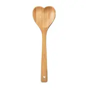 Heart Shaped Bamboo Spoon - Engraved SPOONFUL OF LOVE Wooden Serving Mixing Spoon - Unique Gift Ide Wood Color