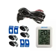Adventure Kings 12V Fridge Wiring Kit + Wireless Fridge Thermometer + Fridge Tie-Down Kit (4-Pack)