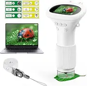 WINWEND Microscope for Kids - Portable Handheld Magnifying Glass for Girls | Mini Digital Microscope for Boys Educational Science Toys | Age 3 4 5 6 7 8 9 10 11 Years Old Kids Christmas Birthday Gifts