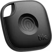 [Tile] by Life360 Mate (2024) Bluetooth Tracker, Keys Finder and Item Locator for Keys, Bags and More, Phone Finder, Both iOS and Android Compatible, Pack of 1 (Black)
