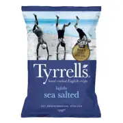 Tyrrells Handcooked Lightly Sea Salt Chips Vegetarian Vegan 150g