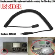 R49060 For Raytheon/Raymarine Ray 215 VHF Radio Microphone Mic Cord Cable Coiled