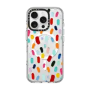 iPhone 16 Pro Clear Case MagSafe Compatible Polka Daub Sweets