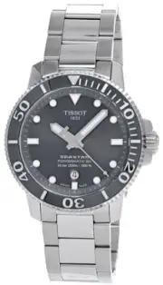 TISSOT SEASTAR 1000 POWERMATIC 80 43MM GRAY DIAL MEN'S WATCH T120.407.11.081.01