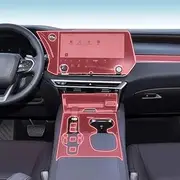 Car Interior Film Dashboard Piano Board Shift Center Console Anti-Scratch Transparent TPU Protection Film Accessories，for Lexus RX 23-2024 (Style for RHD)