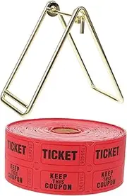 KOMBIUDA Roll Tickets Label Roll 1000 Raffle Tickets Holder Dispenser Kit for Seminars Corporate Gatherings