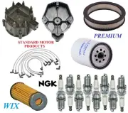 Tune Up Kit Filters Cap Spark Plugs Wire For CHEVY K10 SUBURBAN V8 5.7L; 2BBL 75
