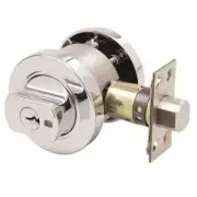 New Lockwood Paradigm 005 Double Cylinder Round Deadbolt Chrome plate 2 keys