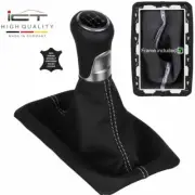 ICT shift gear knob gaiter boot for Ford Mustangleather stitch silver B98