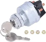 QANYEGN Ignition Switch with 2 Keys, Engine Ignition Starter Switch, 4 Position Ignition Key Switch for Car Truck Agricultural Vehicle