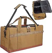 Générique Camping Bags, Camp Kitchen Organizer, Large Capacity Waterproof Heavy-Duty Storage Case Portable Gear Carrier Supplies for Adventure, Vehicle, Tent, Hiking, Travel, Road, Brown, Se référer