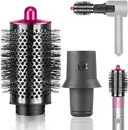 Large Round Volumizing Brush for Dyson for Airwrap HS05 HS01 Multi-Styler for Limp Flat Hair, with Adapter for Hair Dryer HD01 HD02 HD03 HD08 Curling Hair Tool