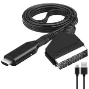 HDTV/DVD/Set-top Box/PS3/PAL/NTSC Scart To HDMI Converter Audio Video Adapter D