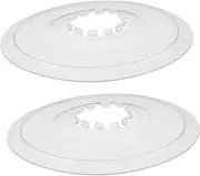 ibasenice 2 Pcs Transparent Mountain Bike Rear Wheel Flywheel Guard Durable Bike Chain Protector Easy Installation Freewheel Spoke Cover for Speed Cassettes