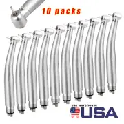 10 Pcs Dental Fiber Optic LED E-generator High Speed Turbine Handpieces 4 Holes