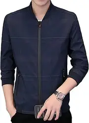 [JEShifangjiusu] Men's Bomber Jacket Casual Fall Winter Military Jacket Coats Outwear Lightweight Softshell Flight Windbreaker