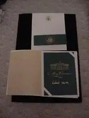 Large size White House Christmas Card President Trump Melania Barron 2018
