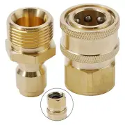 Seamless Connection with Brass Quick Connect Fittings on Pressure Washer