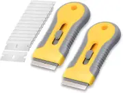 Bates- Razor Scraper, 2 Pack, Razor Scraper Set with 30 Extra Blades, Razor Scra