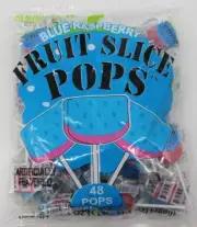 Sumthin Sweet Pops Blue Raspberry Candy Lollipops Suckers Bulk 48 Ct Bag Candies