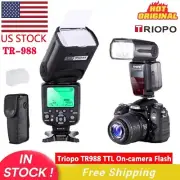 US TRIOPO TR-988 TTL HSS Camera Speedlite Flash for Canon 6D 60D 550D Nikon D700