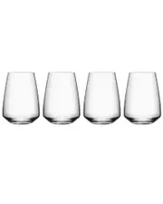 Orrefors Set of 4 Pulse Stemless Glasses