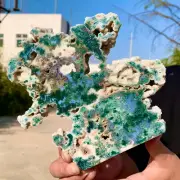 2.52LB Natural agate water grass quartz Slice polishing healing meditation