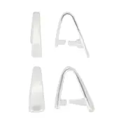 Sterling Silver Pinch Bails for Making Pendants * Different Sizes