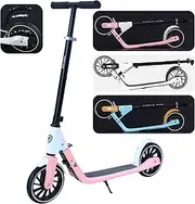XCJump Scooter H1 Folding Kick Scooters for Kids & Adults – Lightweight Foldable Sport Scooter with Adjustable Handle (95-115cm), Durable 100kg Capacity, Smooth 20cm PU Wheels