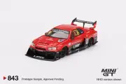MINI GT NISSAN LB-ER34 Super Silhouette SKYLINE Red/Black #843 1/64