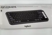 Logitech POP ICON Keys Wireless Bluetooth Keyboard Comfortable Typing