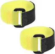 SEWOART 2pcs Adjustable Poultry Collars Reusable -Crowing Collar Noise- Neckbands Rooster Chicken Accessories for Hens Replacement Replace Neckband Reusable Rooster Neck Band Nylon Yellow