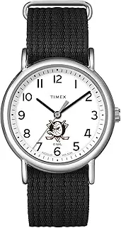 [Timex] Unisex Weekender 38mm Watch with Slip-Thru Single Layer Strap