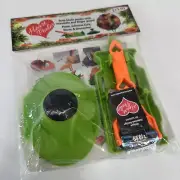 Heart Peeler Dual Blade Vegetable Peeler, Julienne Cuts, Slices, Mandolin Guard