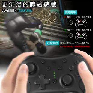 【御玩家】 NS Switch 良值 NFC版 語音喚醒無線連發可調節 震動 手把 PRO 副廠手把 L385 黑