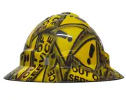 Cool Hard Hats Unisex OUT OF SERVICE Pro Choice Wide Brim Safety Hard Hat